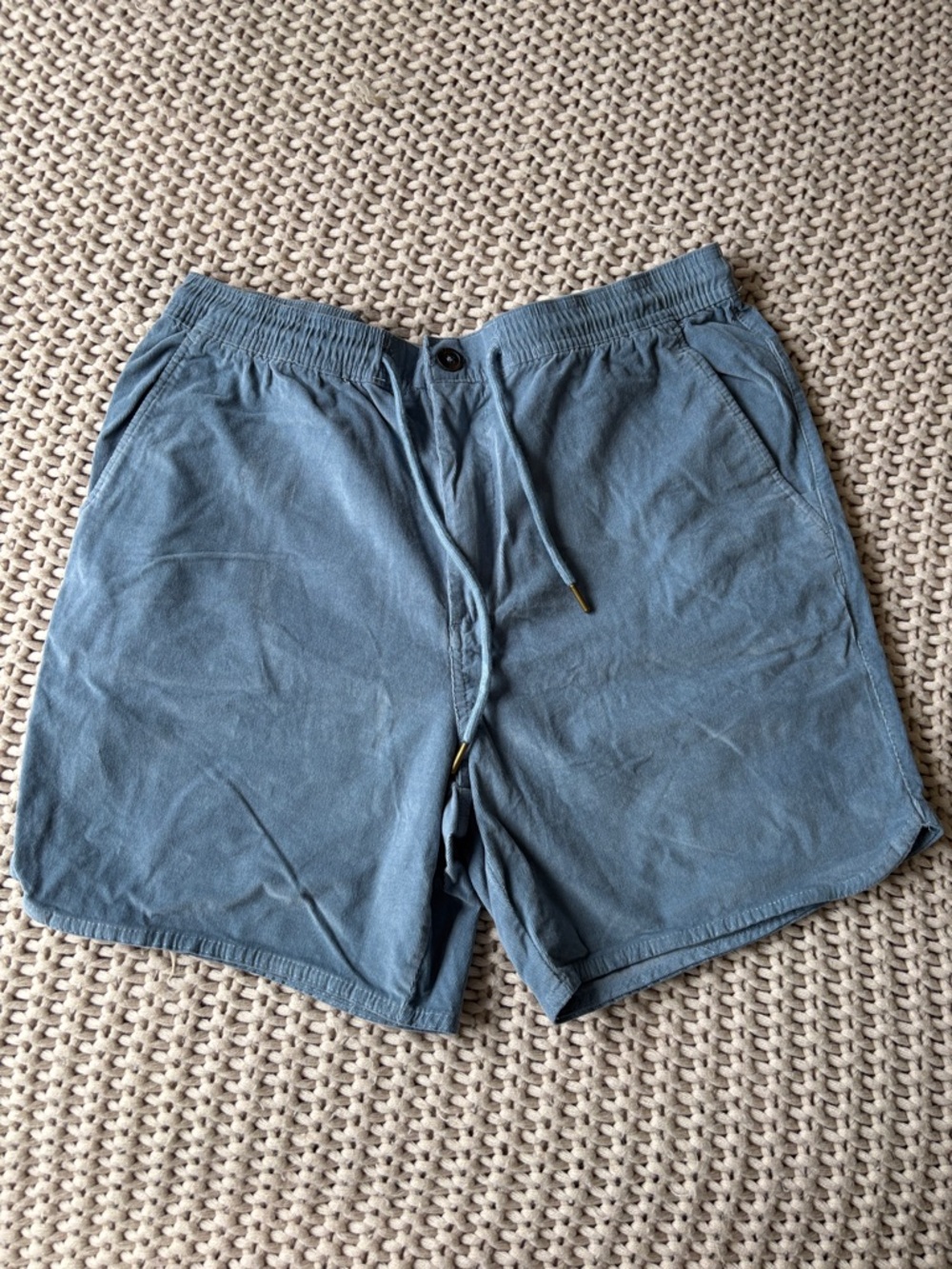 Laguna B Men's Flat Front Shorts — Slate Blue